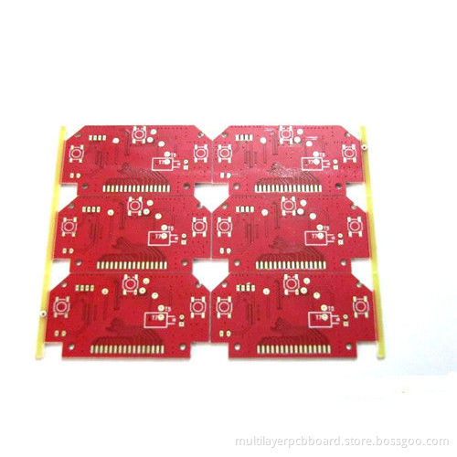 Two Layers Aluminium Base Red Solder Mask Immersion Gold Finishing High Tg Pcbs